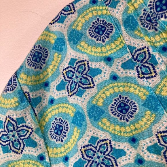 Womens Kim Rogers Petite Linen Cotton 3/4 Sleeve Button Blouse PXL - Picture 4 of 8